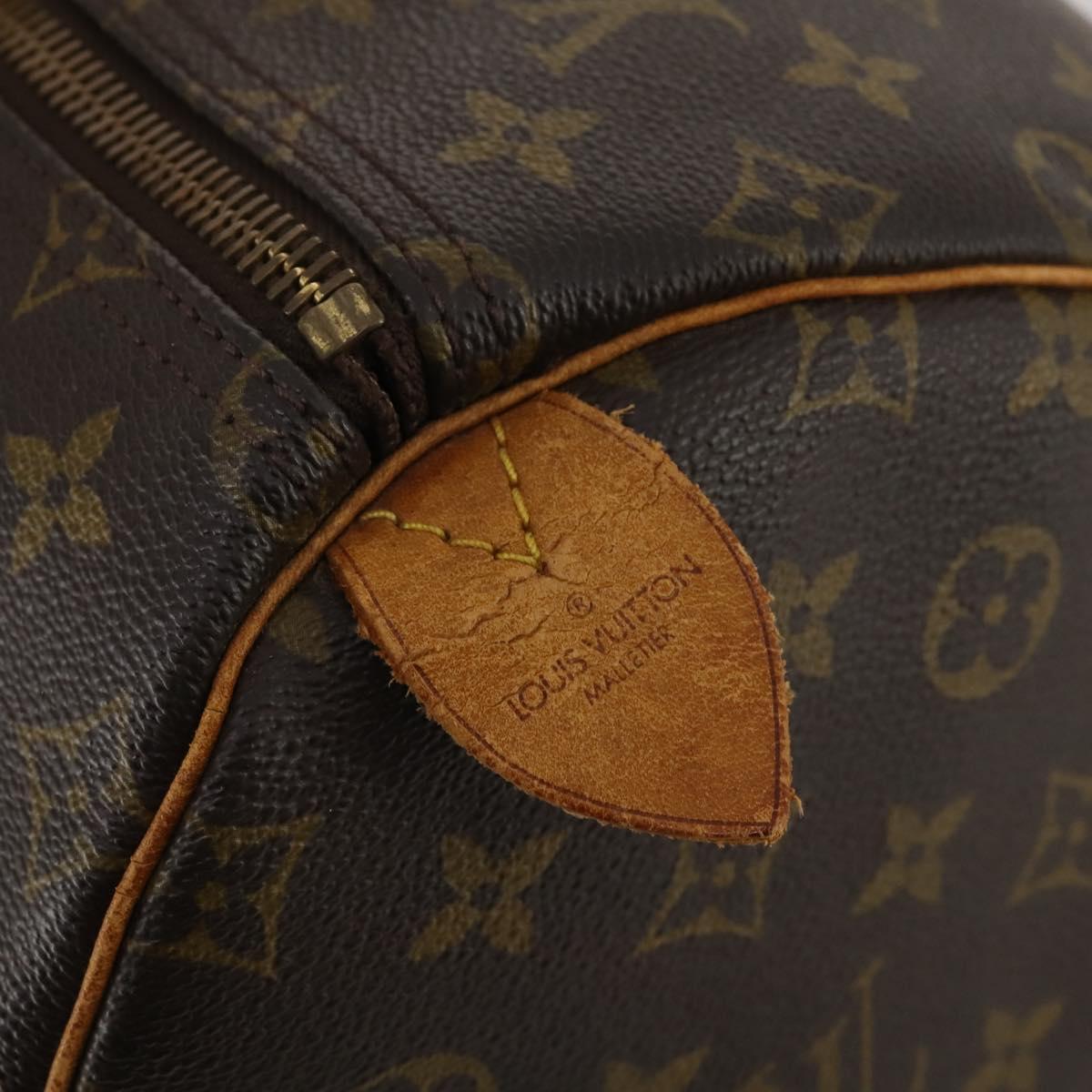 LOUIS VUITTON Monogram Keepall 55 Boston Bag M41424 LV Auth 193036