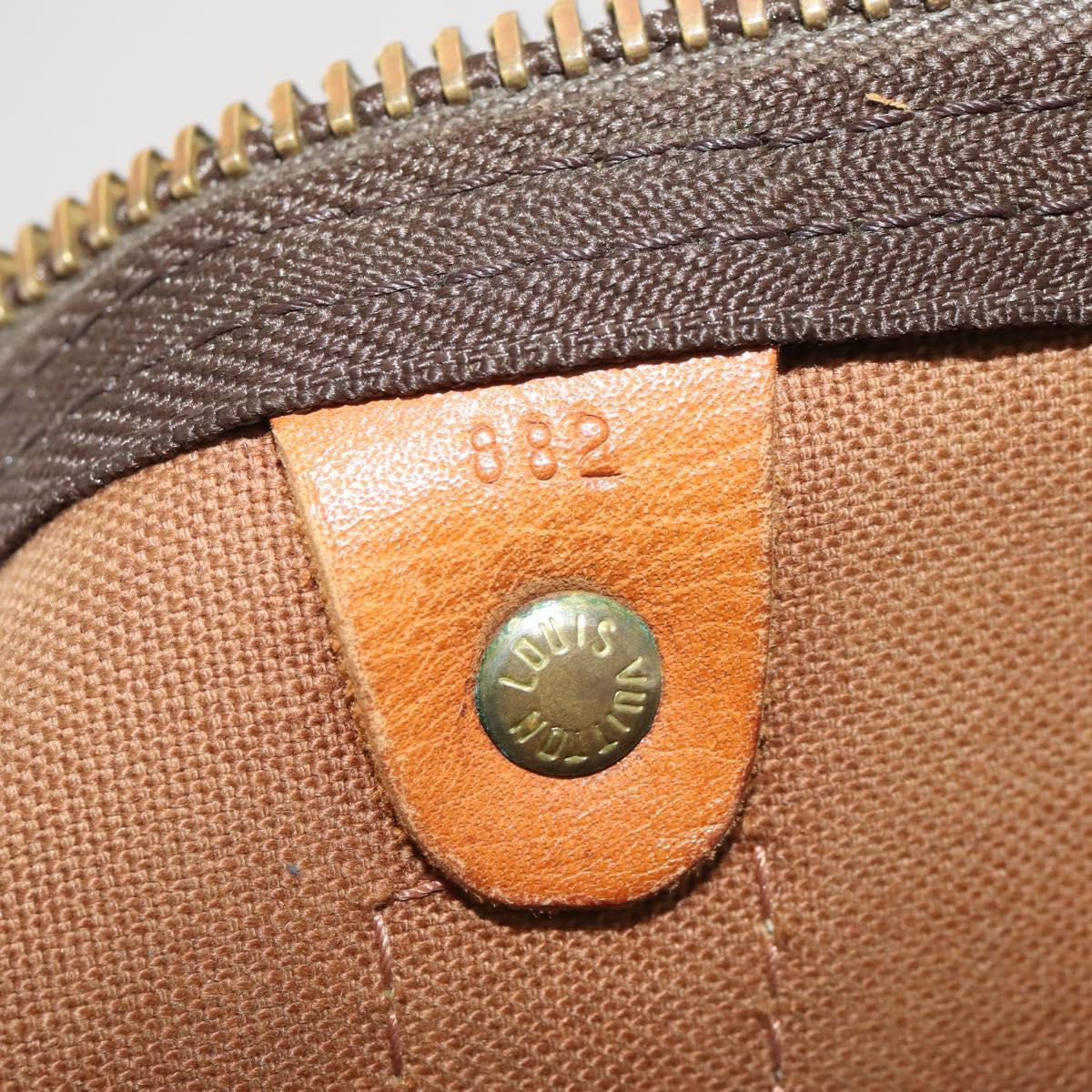 LOUIS VUITTON Monogram Keepall 55 Boston Bag M41424 LV Auth 193036