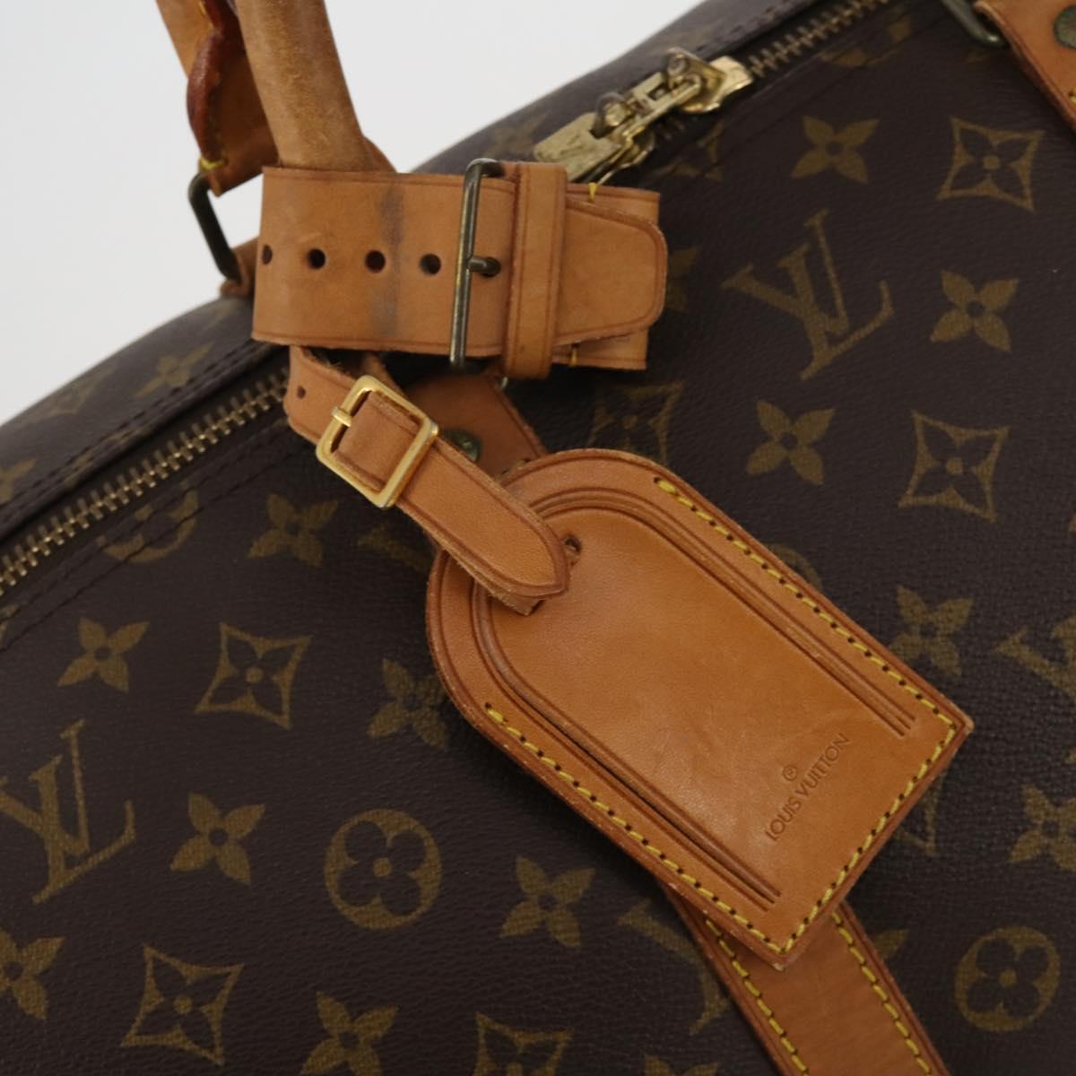 LOUIS VUITTON Monogram Keepall 55 Boston Bag M41424 LV Auth 193037