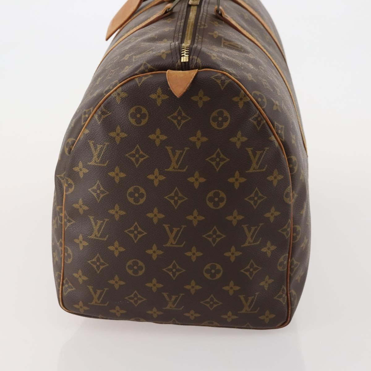 LOUIS VUITTON Monogram Keepall 55 Boston Bag M41424 LV Auth 193037