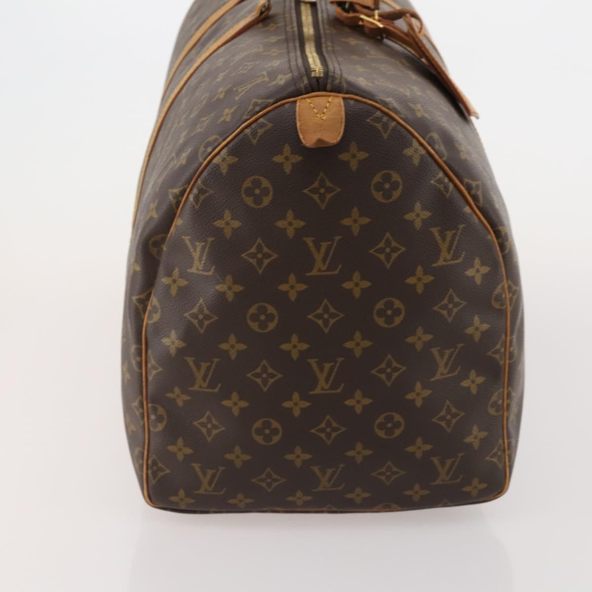 LOUIS VUITTON Monogram Keepall 55 Boston Bag M41424 LV Auth 193037