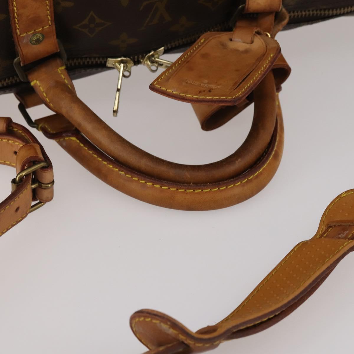 LOUIS VUITTON Monogram Keepall Bandouliere 60 Boston Bag M41412 LV Auth 193038