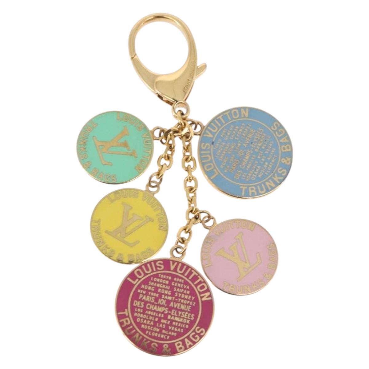 LOUIS VUITTON Porte Cles Gloves Charm metal Multicolor M65729 LV Auth 193039V