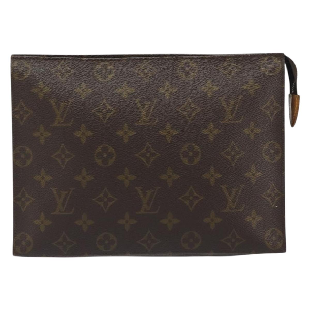 LOUIS VUITTON Monogram Poche Toilette 26 Pouch M47542 LV Auth 193058