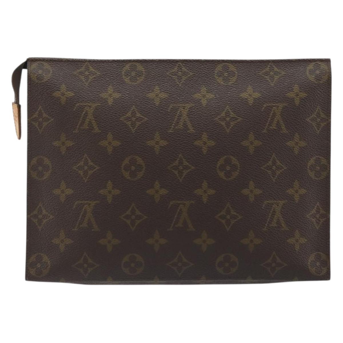 LOUIS VUITTON Monogram Poche Toilette 26 Pouch M47542 LV Auth 193058