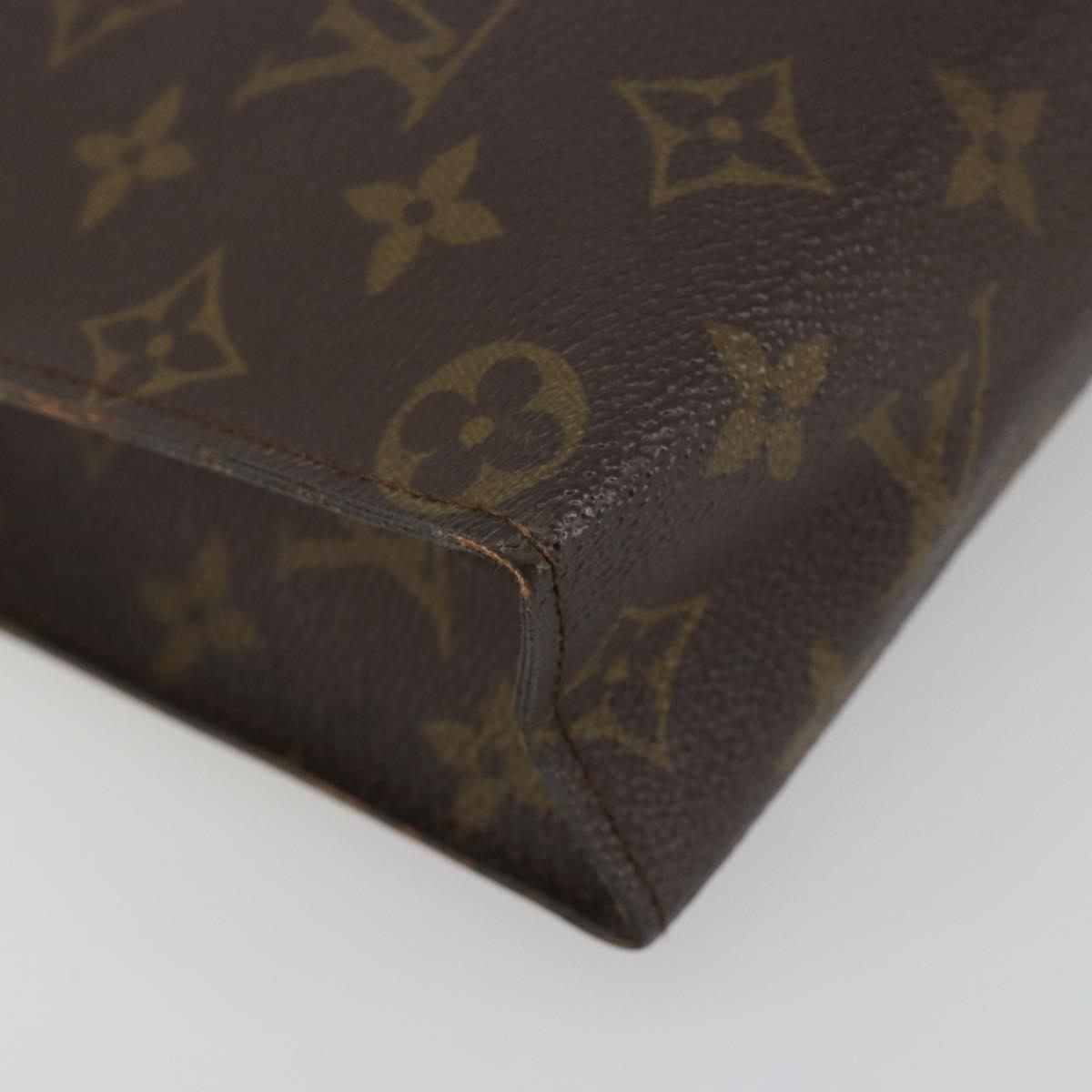 LOUIS VUITTON Monogram Poche Toilette 26 Pouch M47542 LV Auth 193058