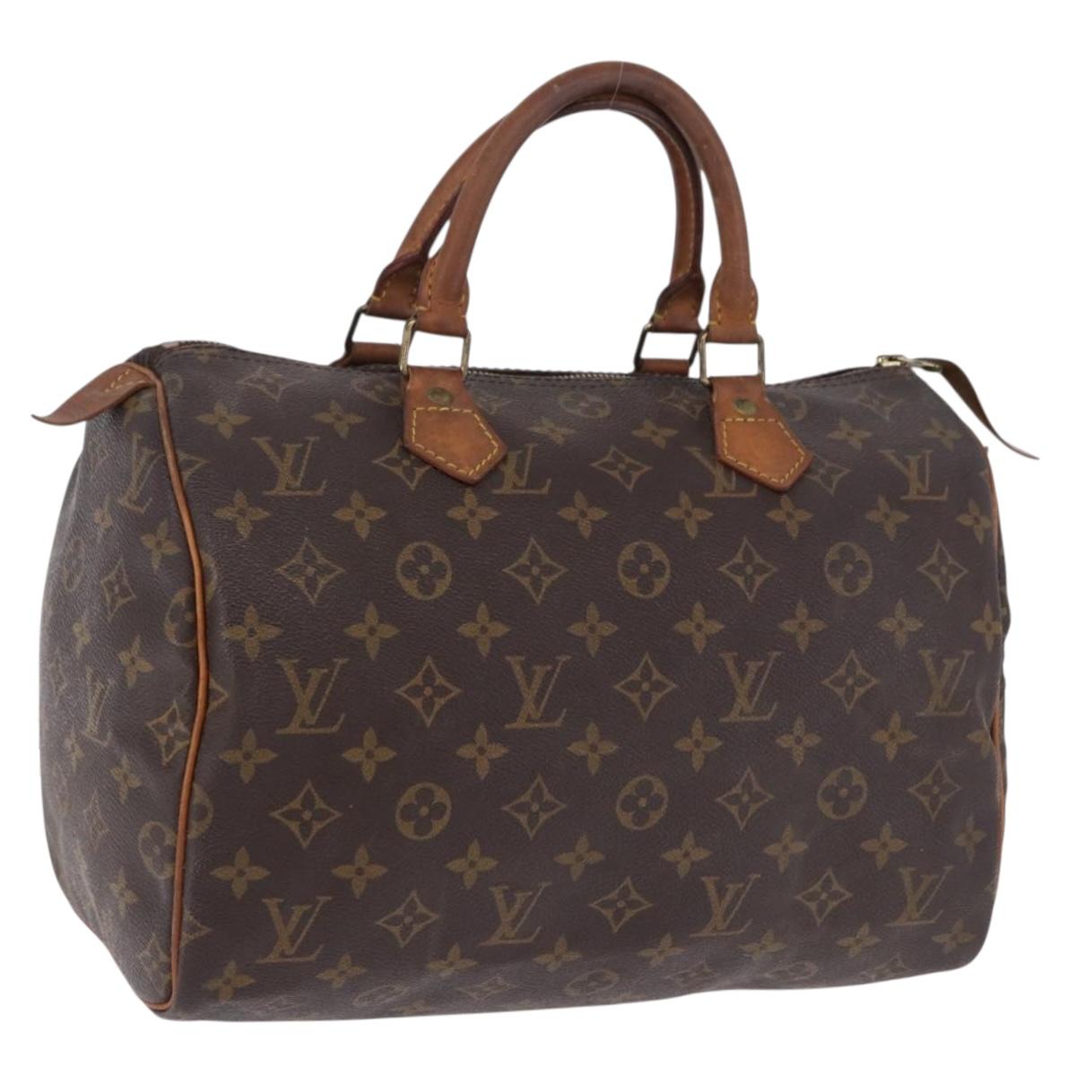 LOUIS VUITTON Monogram Speedy 30 Hand Bag M41526 LV Auth 193059