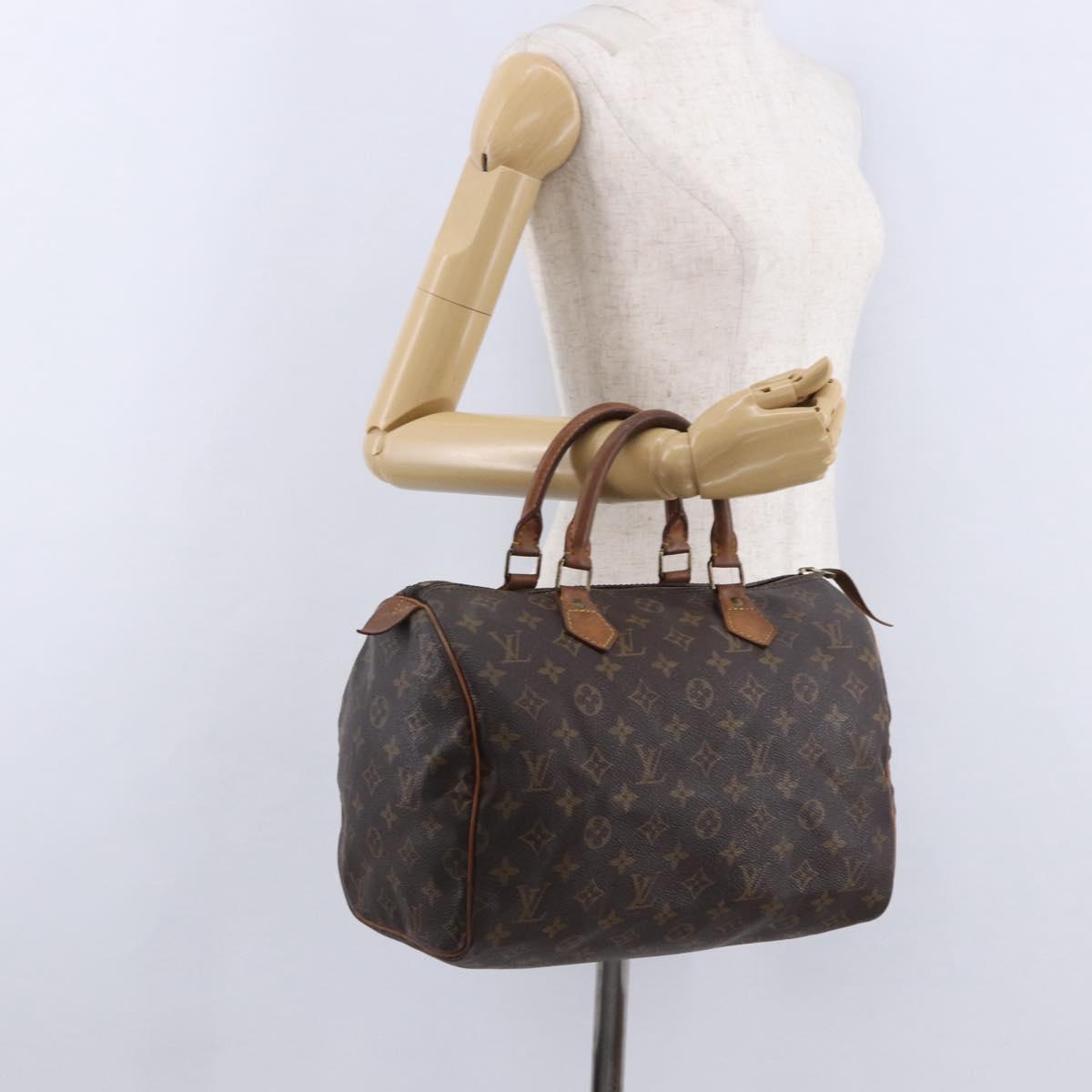 LOUIS VUITTON Monogram Speedy 30 Hand Bag M41526 LV Auth 193059