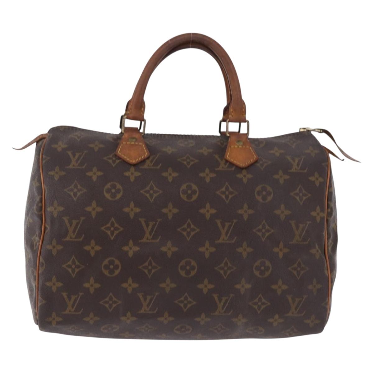 LOUIS VUITTON Monogram Speedy 30 Hand Bag M41526 LV Auth 193059