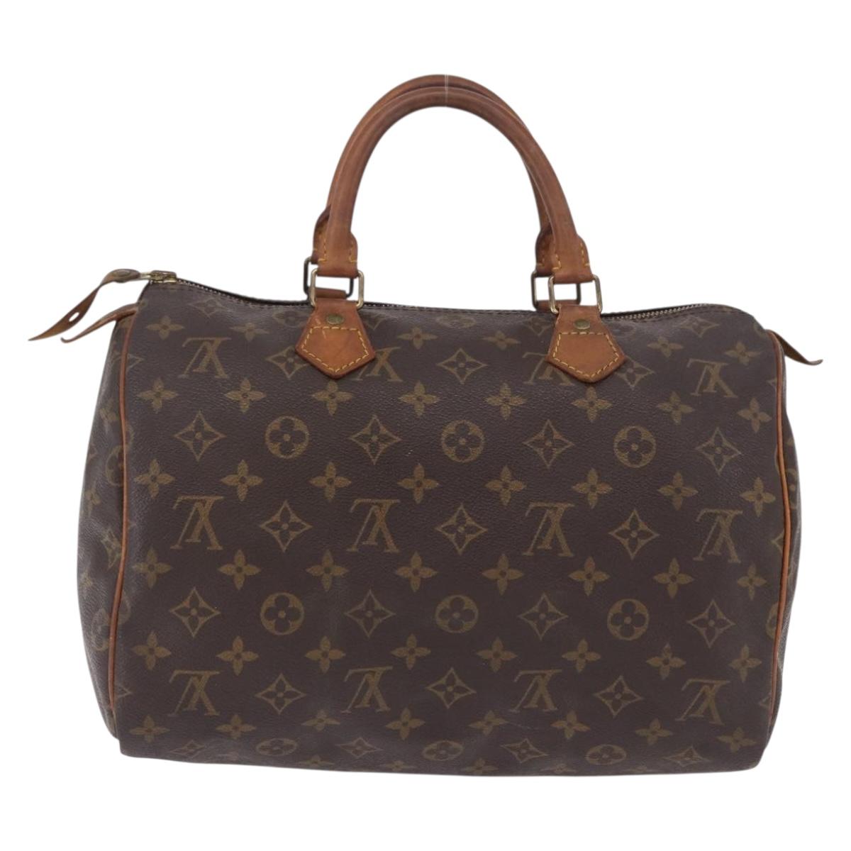 LOUIS VUITTON Monogram Speedy 30 Hand Bag M41526 LV Auth 193059