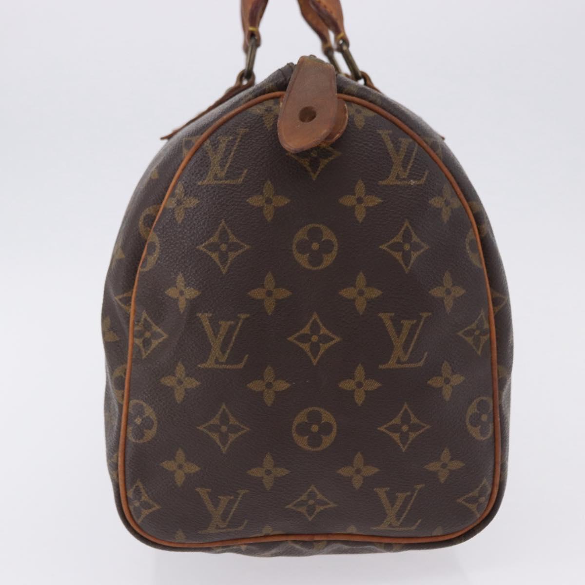 LOUIS VUITTON Monogram Speedy 30 Hand Bag M41526 LV Auth 193059