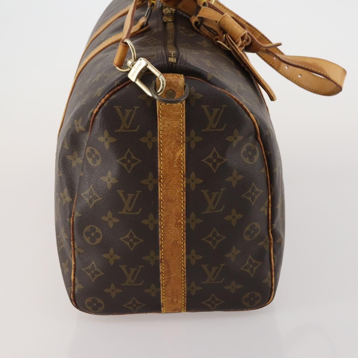 LOUIS VUITTON Monogram Keepall Bandouliere 45 Boston Bag M41418 LV Auth 193060