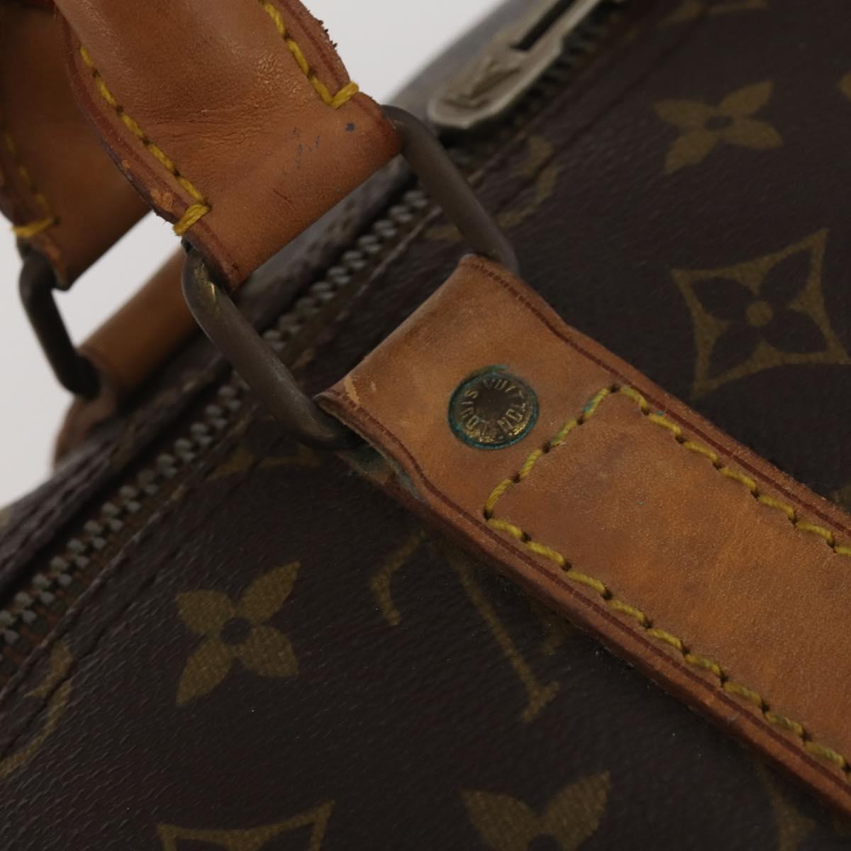 LOUIS VUITTON Monogram Keepall Bandouliere 55 Boston Bag M41414 LV Auth 193061
