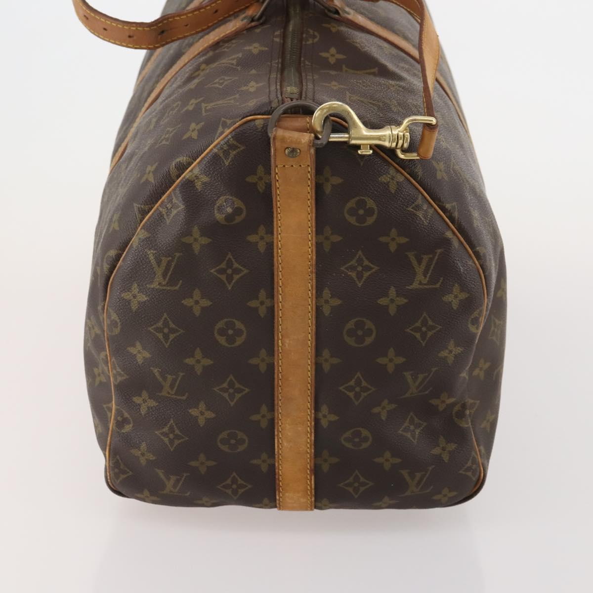 LOUIS VUITTON Monogram Keepall Bandouliere 55 Boston Bag M41414 LV Auth 193061