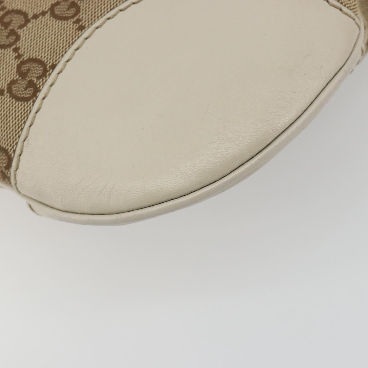 GUCCI GG Canvas Web Sherry Line Pretty Bag Beige Gold 257065 Auth 193075V