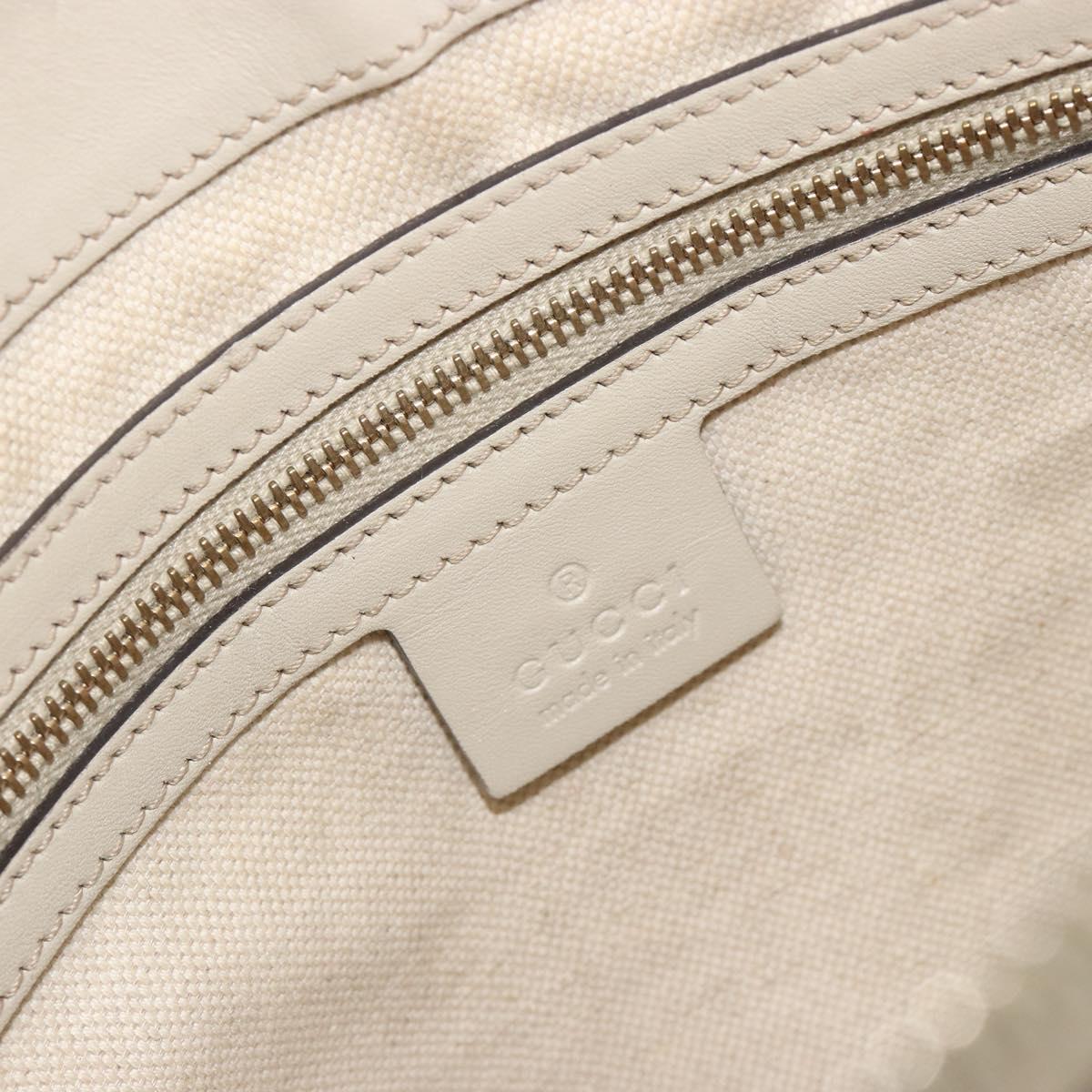 GUCCI GG Canvas Web Sherry Line Pretty Bag Beige Gold 257065 Auth 193075V