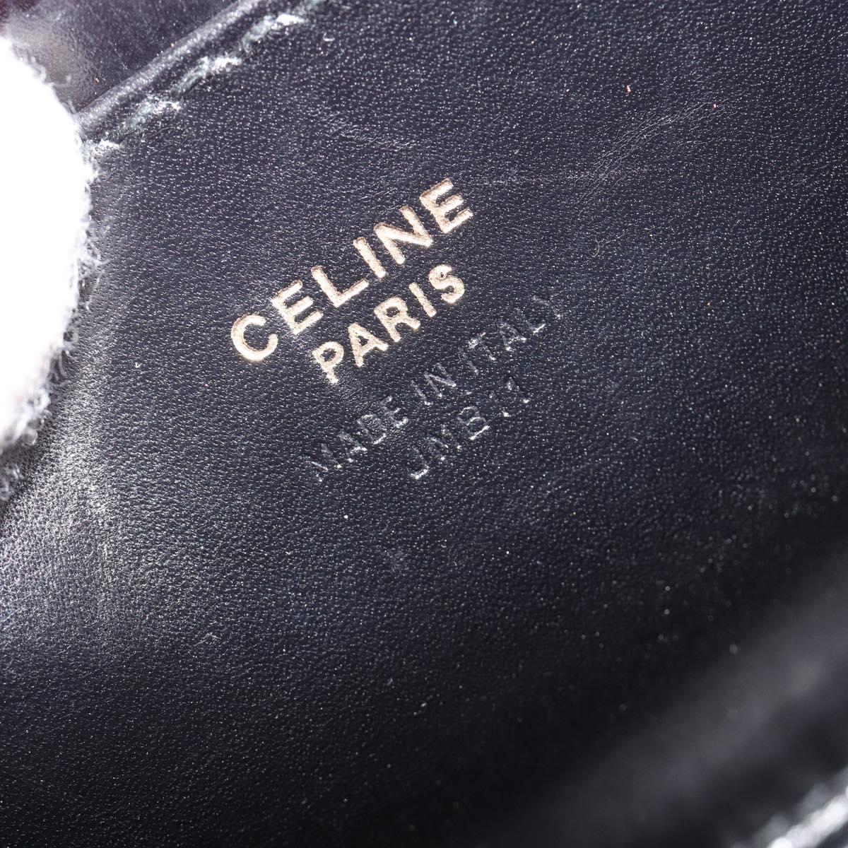 CELINE Hand Bag Leather 2way Pink Gold Auth 193077A