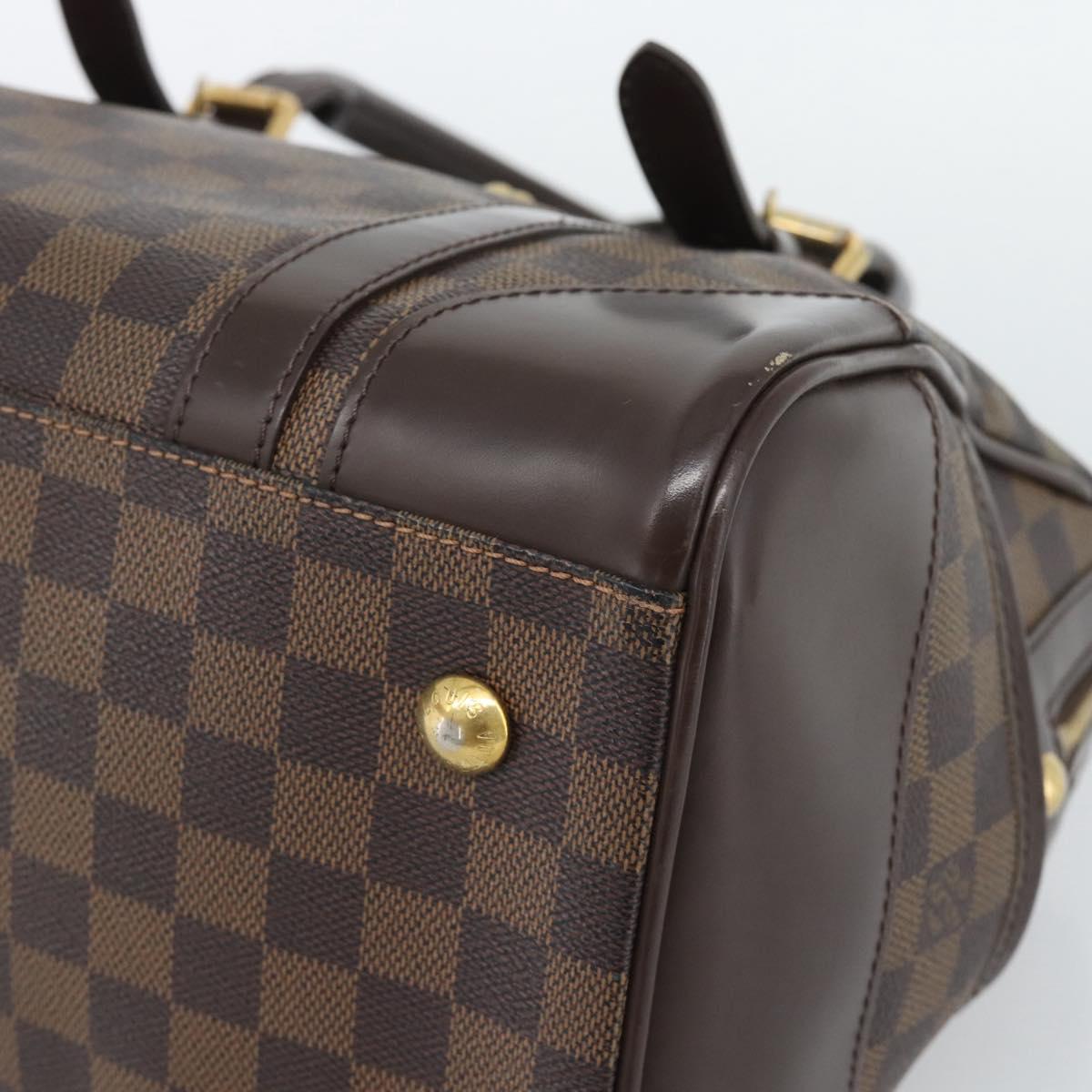 LOUIS VUITTON Damier Ebene Berkeley Hand Bag N52000 LV Auth 193081