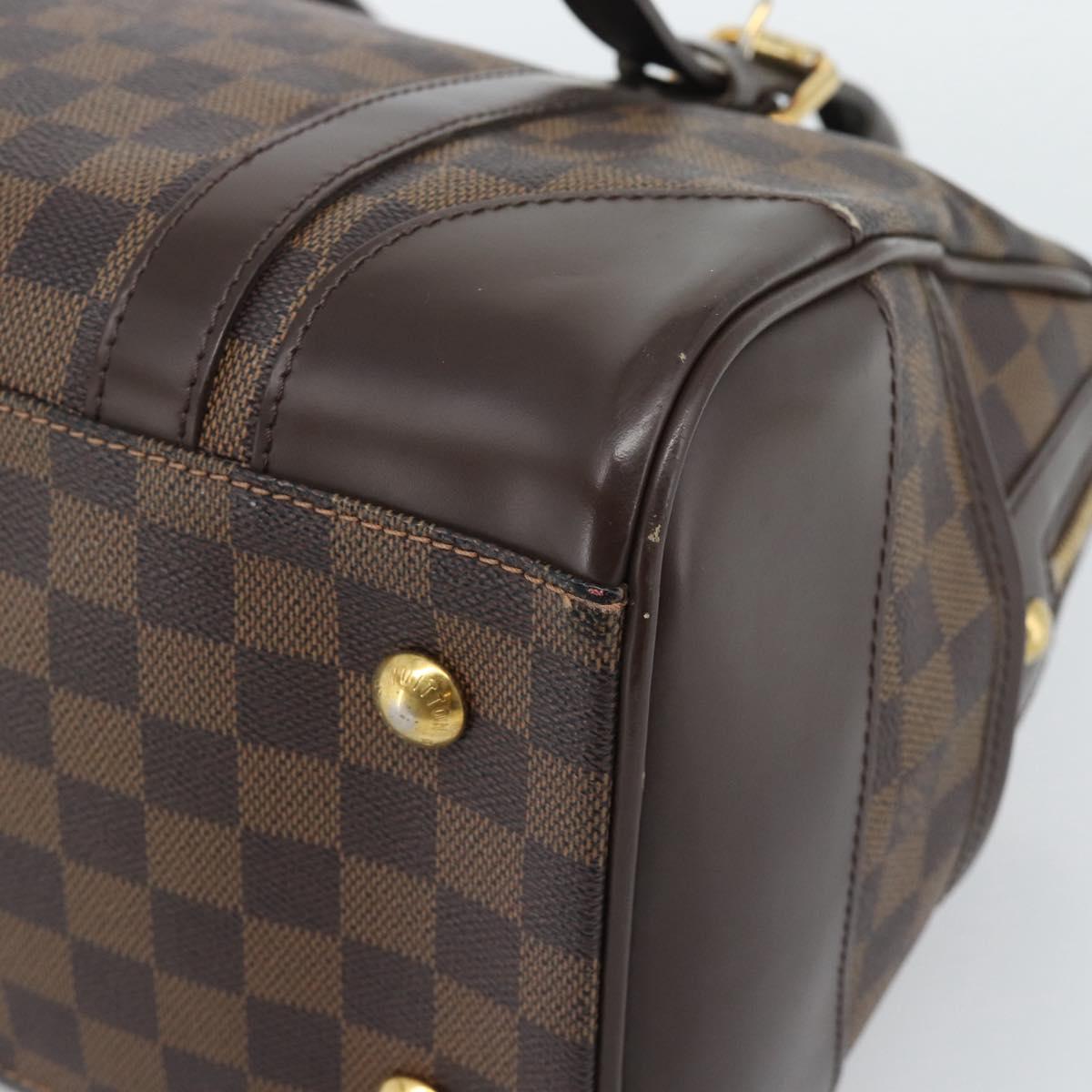 LOUIS VUITTON Damier Ebene Berkeley Hand Bag N52000 LV Auth 193081