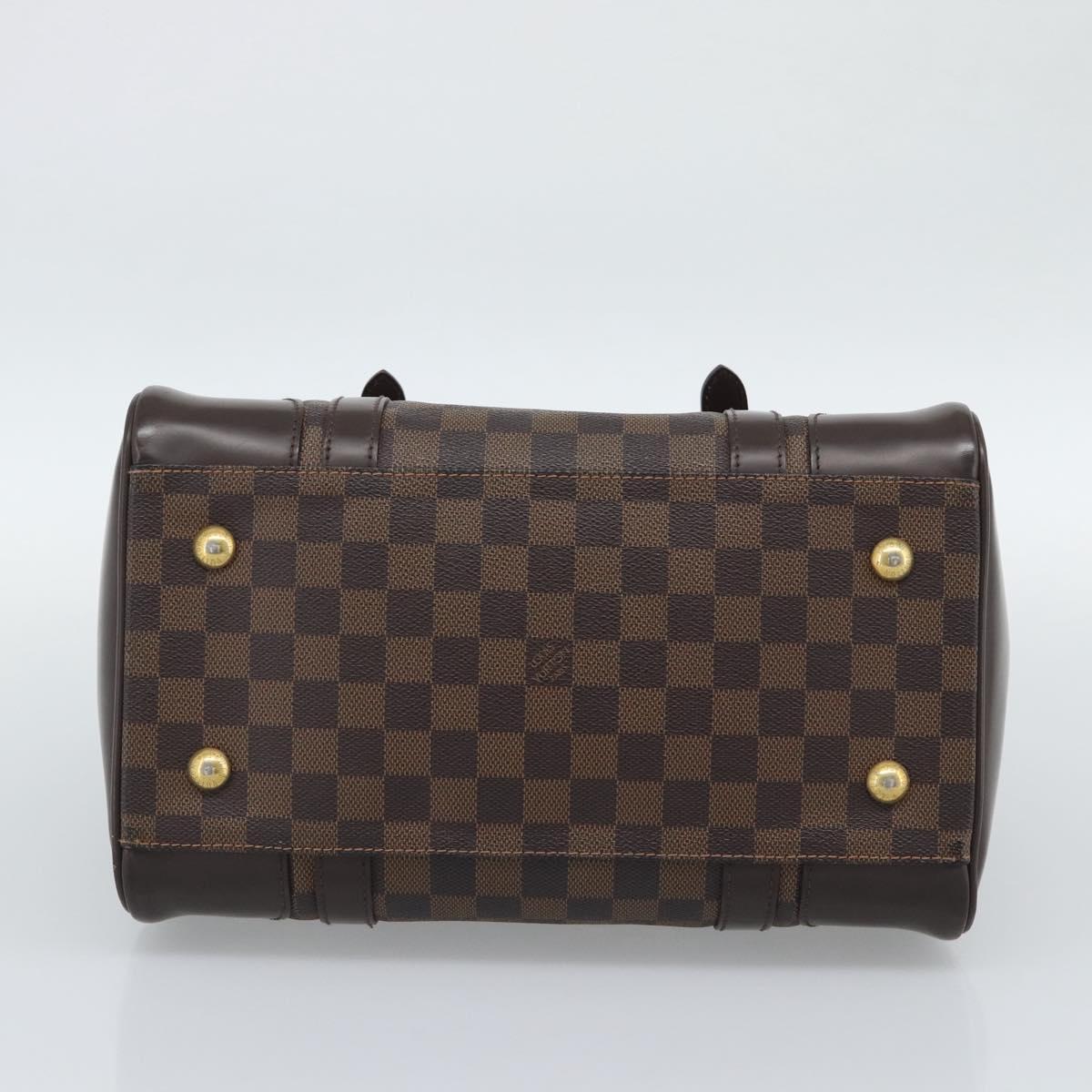 LOUIS VUITTON Damier Ebene Berkeley Hand Bag N52000 LV Auth 193081