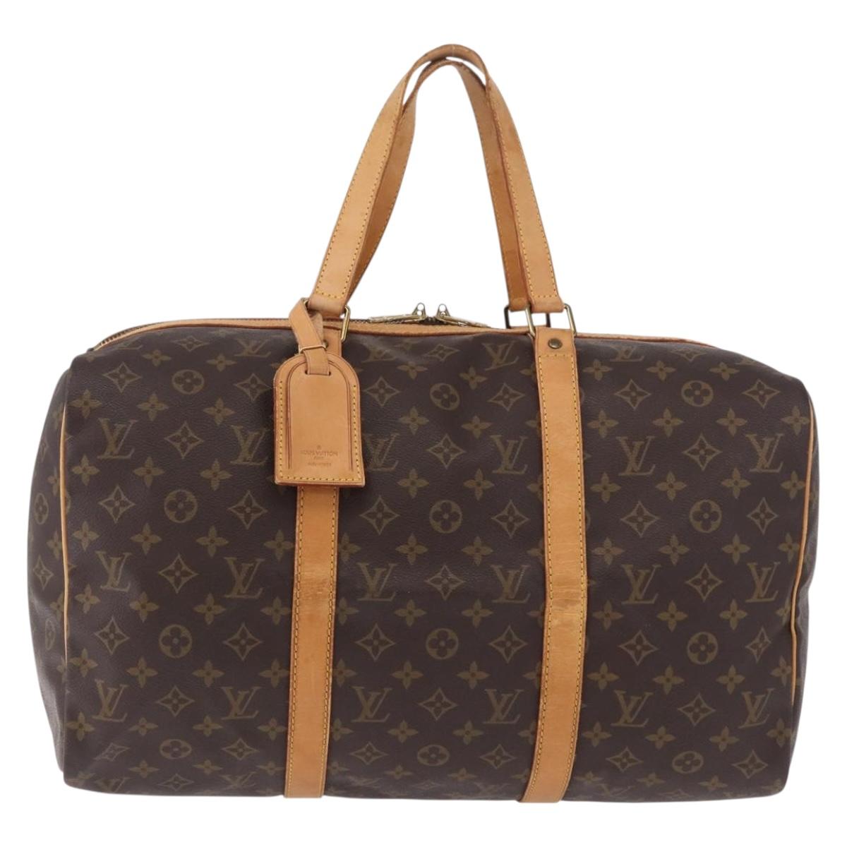 LOUIS VUITTON Monogram Sac Souple 45 Boston Bag M41624 LV Auth 193093