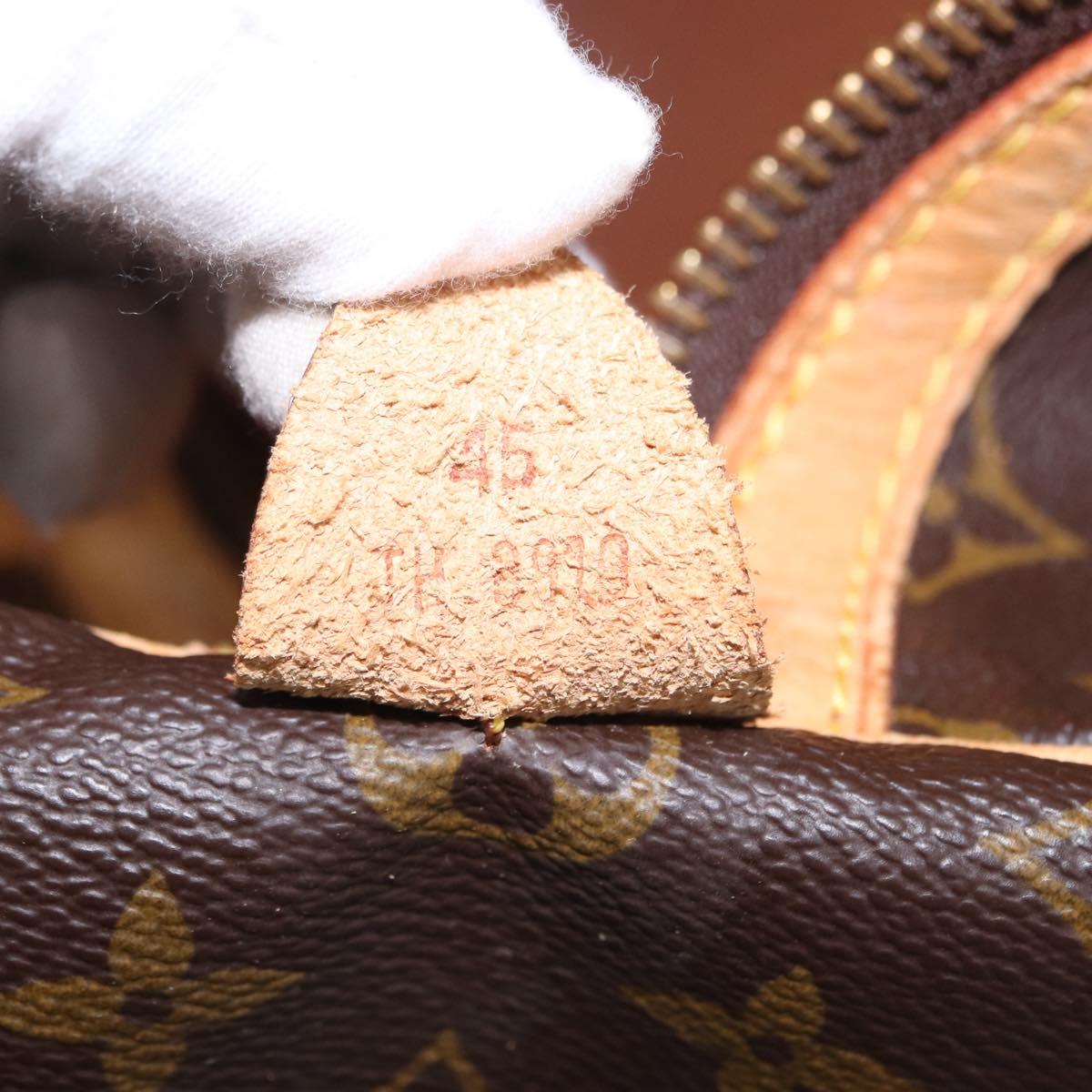 LOUIS VUITTON Monogram Sac Souple 45 Boston Bag M41624 LV Auth 193093