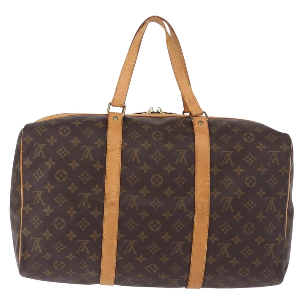 LOUIS VUITTON Monogram Sac Souple 45 Boston Bag M41624 LV Auth 193093