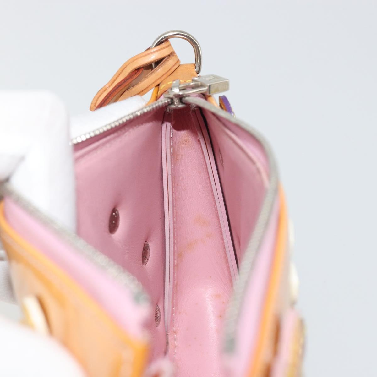 LOUIS VUITTON Monogram Vernis Flower Lexington Pouch Pink M92248 LV Auth 193097V