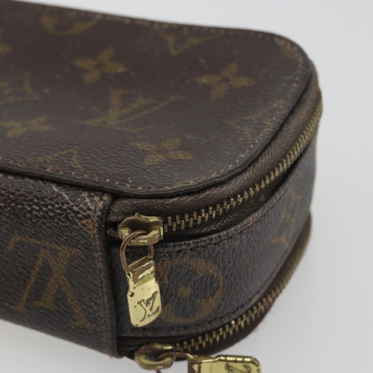 LOUIS VUITTON Monogram Trousse Brush PM Cosmetic Pouch M47510 LV Auth 193098