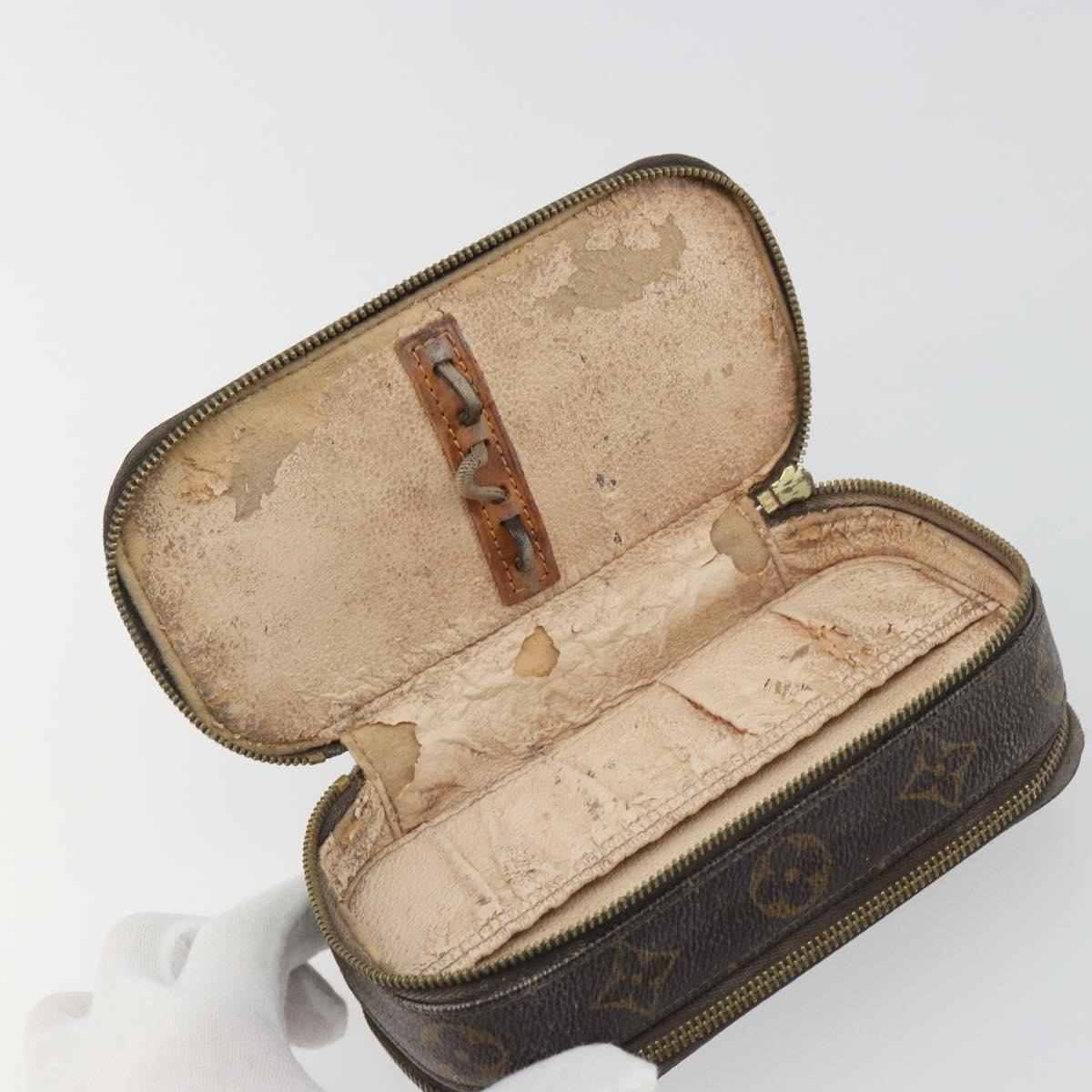 LOUIS VUITTON Monogram Trousse Brush PM Cosmetic Pouch M47510 LV Auth 193098
