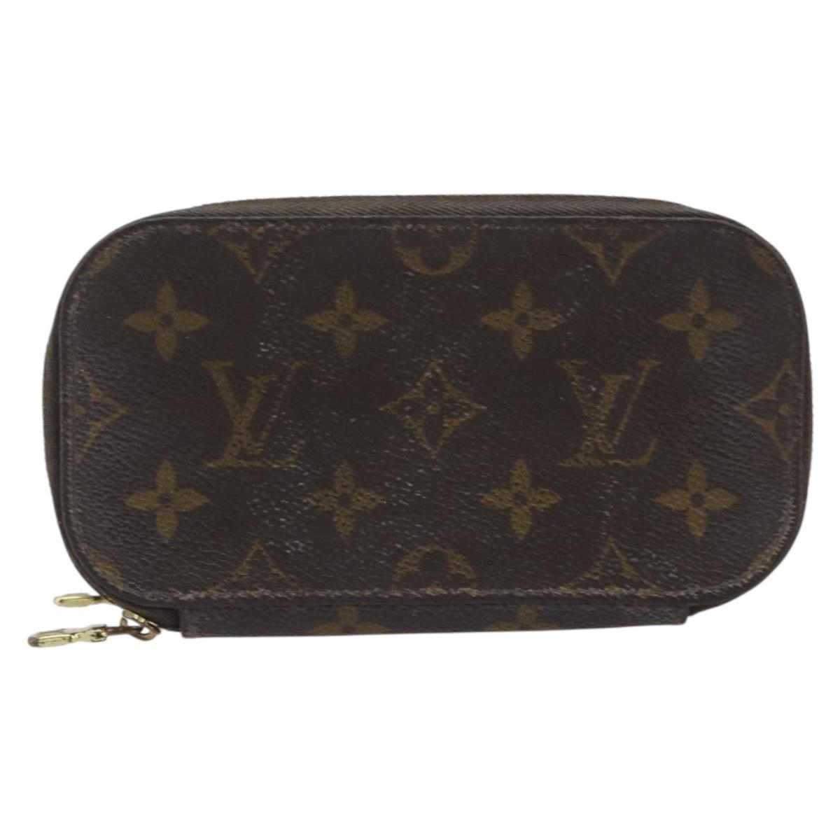 LOUIS VUITTON Monogram Trousse Brush PM Cosmetic Pouch M47510 LV Auth 193098