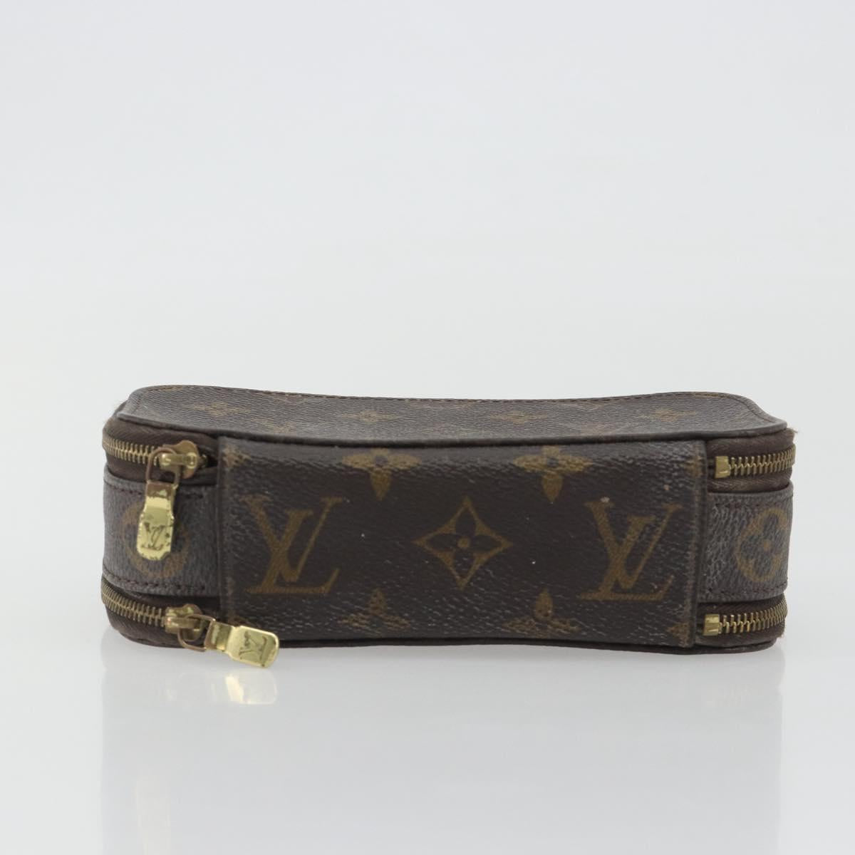 LOUIS VUITTON Monogram Trousse Brush PM Cosmetic Pouch M47510 LV Auth 193098