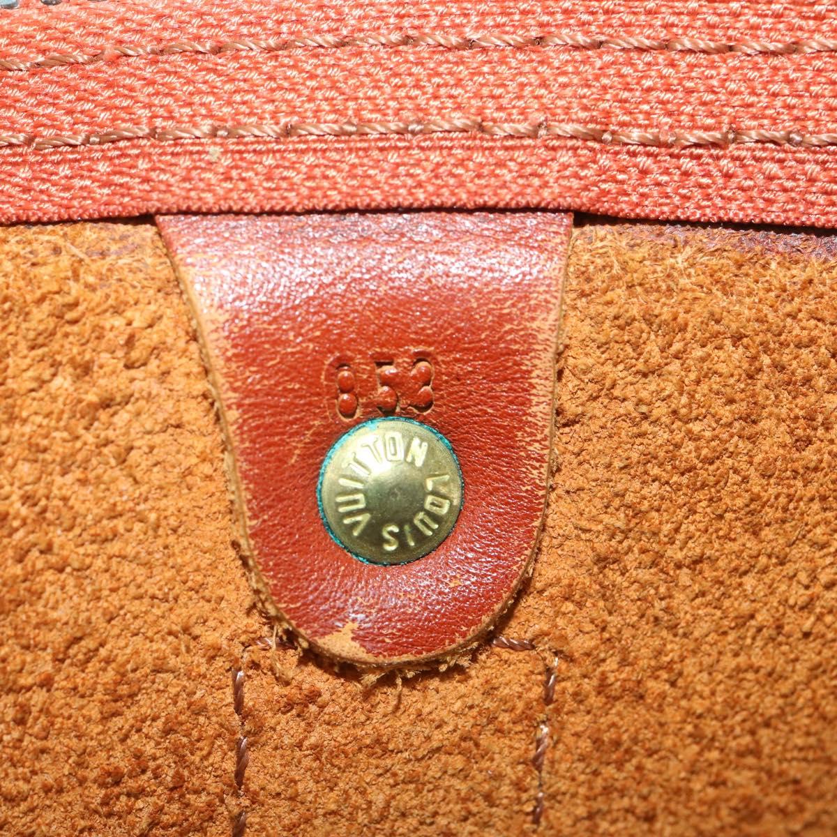 LOUIS VUITTON Epi Keepall 55 Boston Bag Vintage Brown M42958 LV Auth 193099