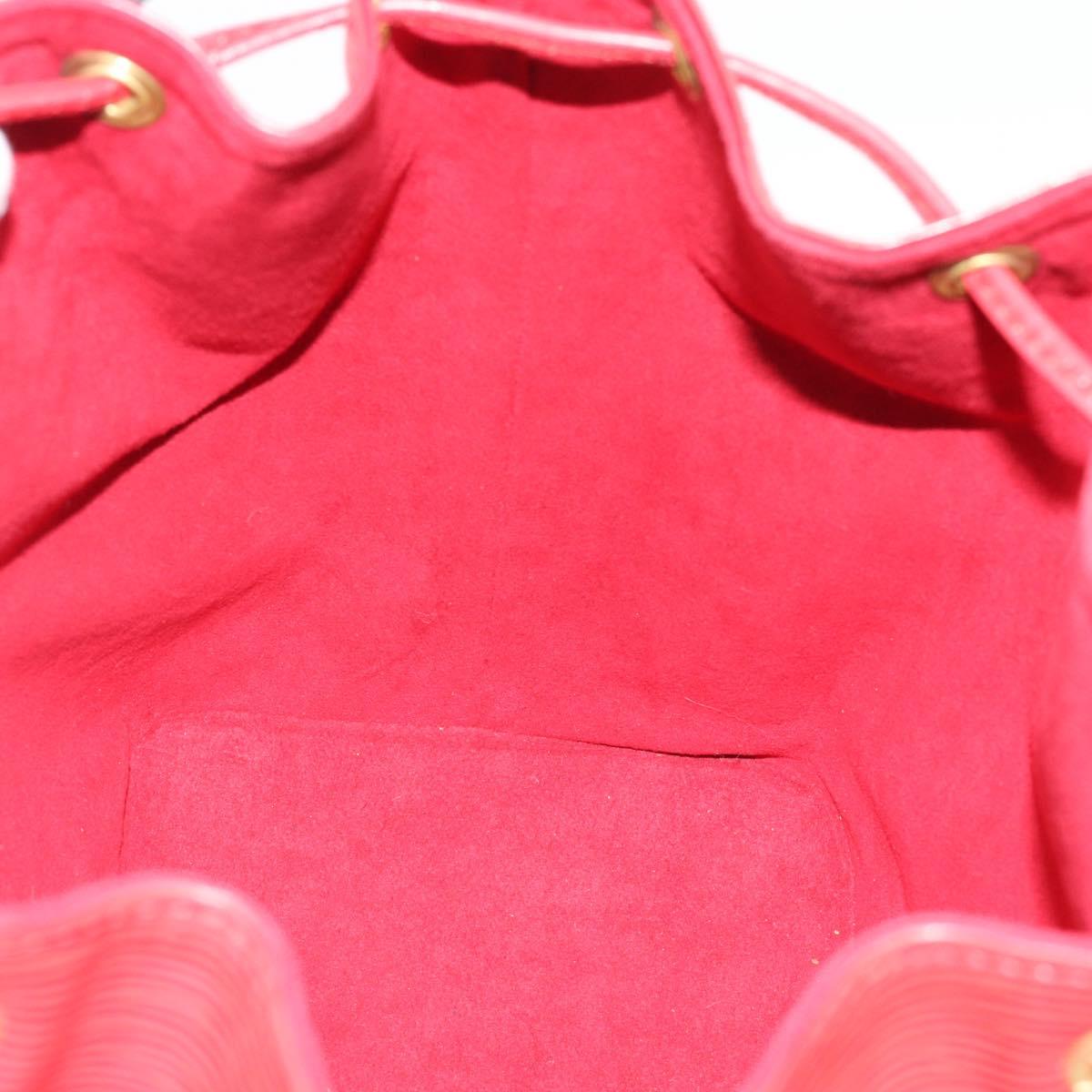 LOUIS VUITTON Epi Petit Noe Shoulder Bag Red M44107 LV Auth 193106V