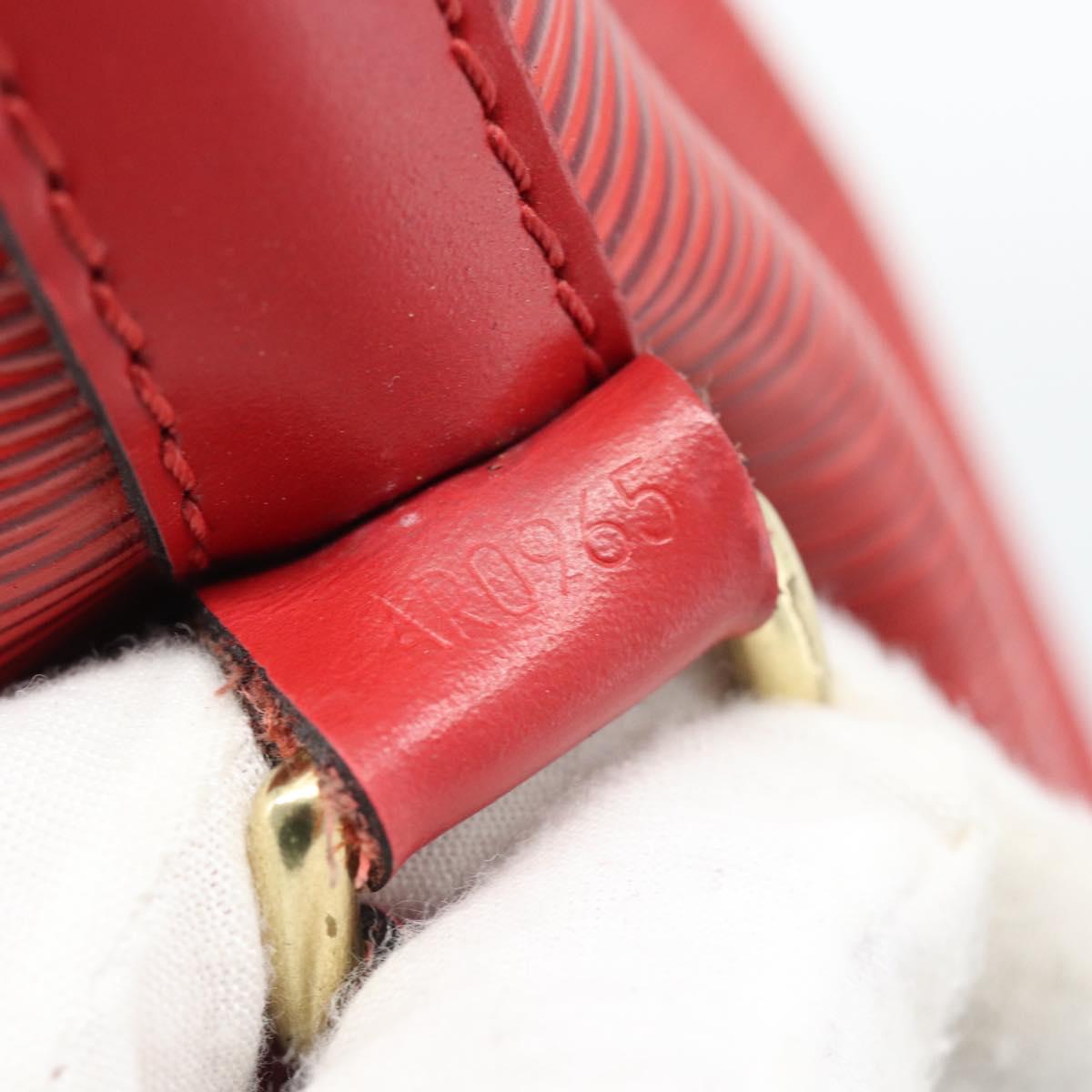 LOUIS VUITTON Epi Petit Noe Shoulder Bag Red M44107 LV Auth 193106V