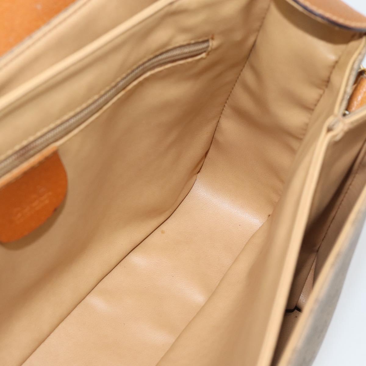 GUCCI Micro GG Supreme Shoulder Bag PVC Beige Gold 001 115 6165 8031 Auth 193113