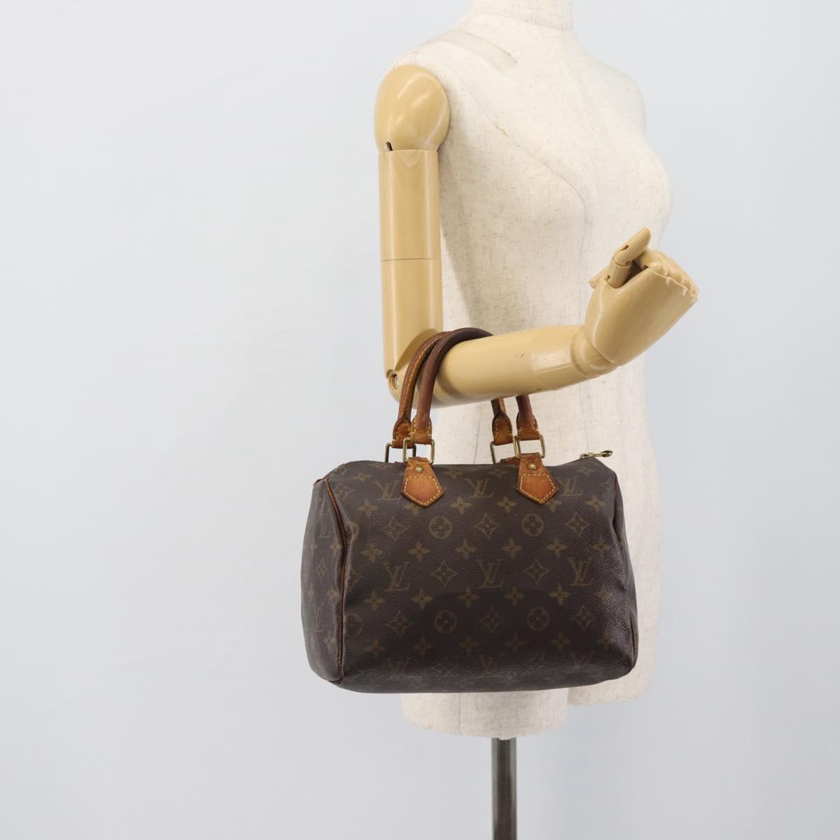 LOUIS VUITTON Monogram Speedy 25 Hand Bag M41528 LV Auth 193117