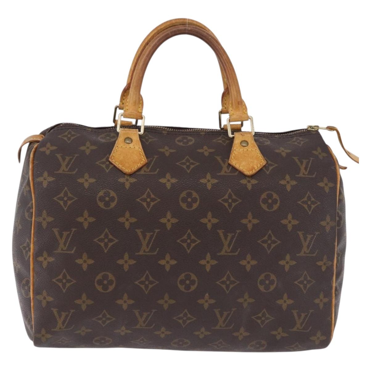 LOUIS VUITTON Monogram Speedy 30 Hand Bag M41526 LV Auth 193118