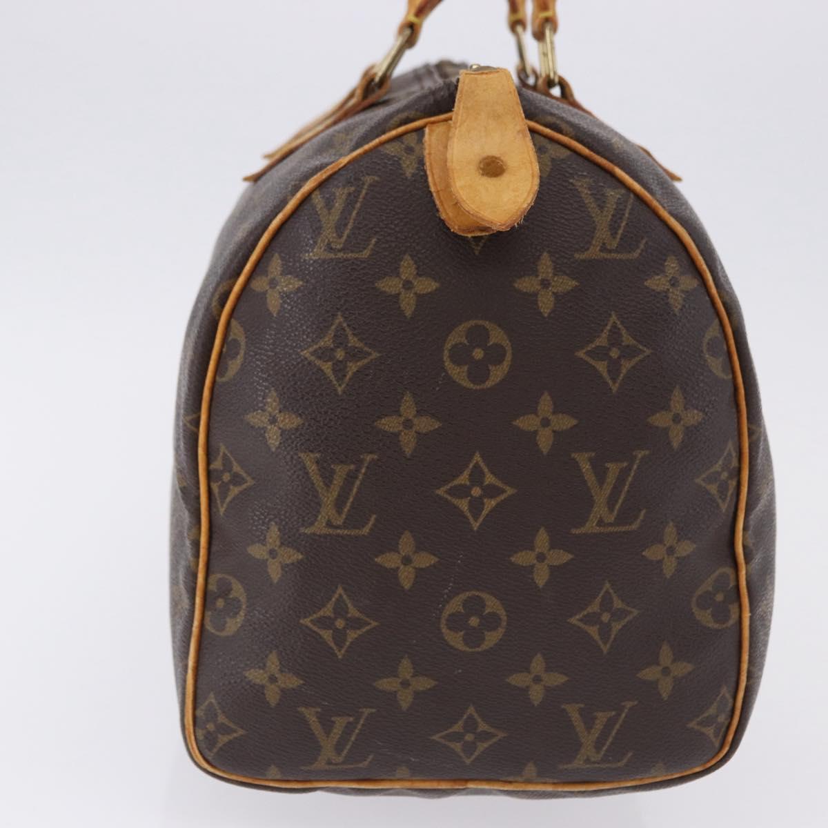 LOUIS VUITTON Monogram Speedy 30 Hand Bag M41526 LV Auth 193118