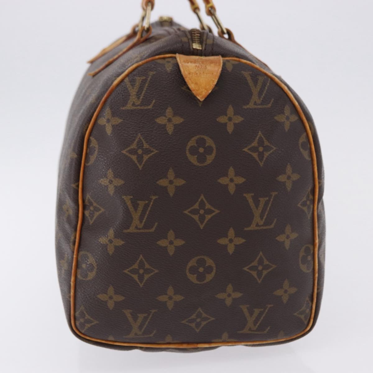 LOUIS VUITTON Monogram Speedy 30 Hand Bag M41526 LV Auth 193118