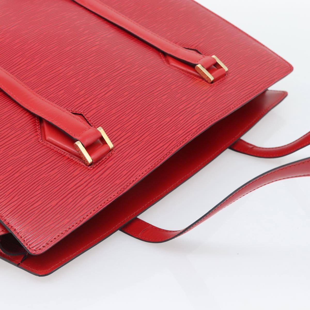 LOUIS VUITTON Epi Duplex Tote Bag Red M52427 LV Auth 193121V