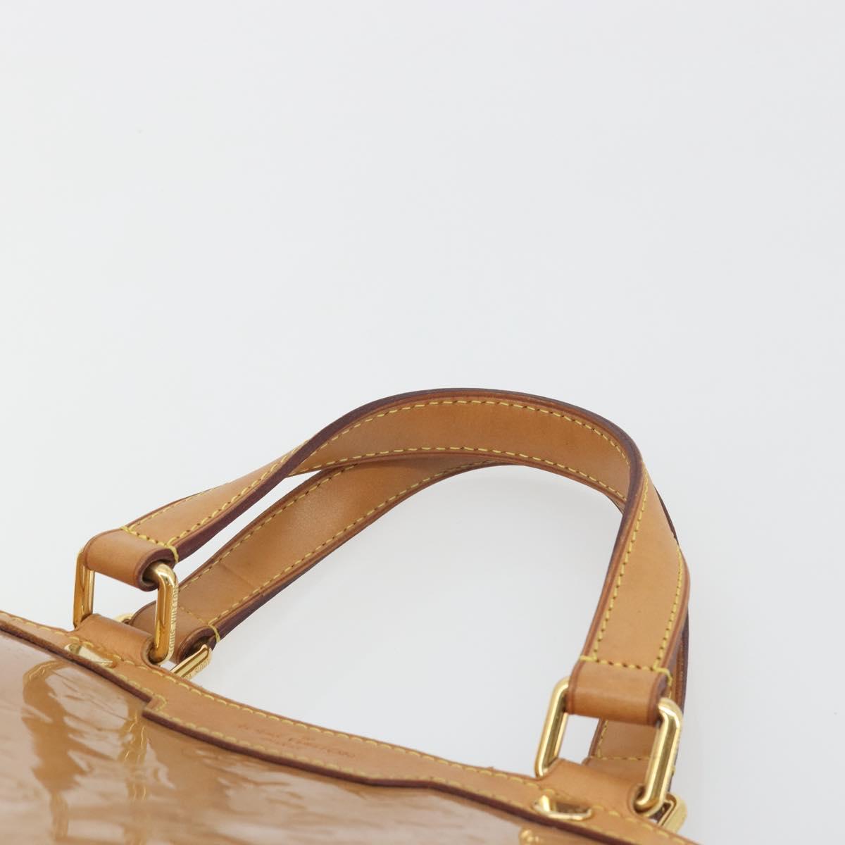 LOUIS VUITTON Monogram Vernis Blair MM Bag 2way Rose Velours M91588 Auth 193122