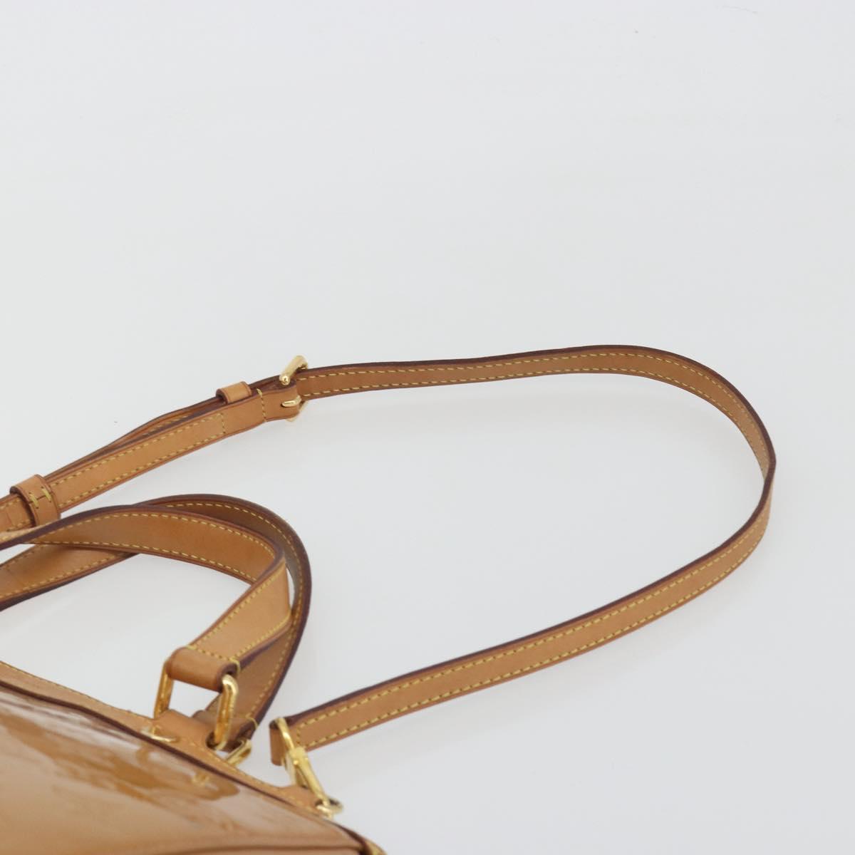 LOUIS VUITTON Monogram Vernis Blair MM Bag 2way Rose Velours M91588 Auth 193122