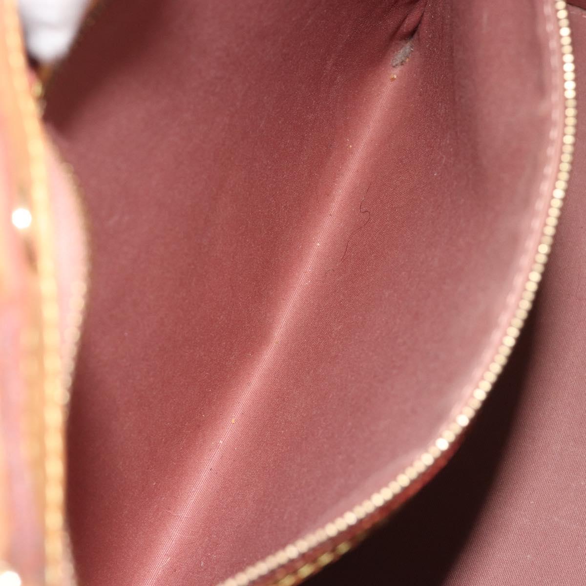 LOUIS VUITTON Monogram Vernis Blair MM Bag 2way Rose Velours M91588 Auth 193122