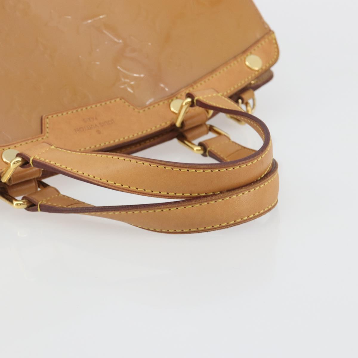 LOUIS VUITTON Monogram Vernis Blair MM Bag 2way Rose Velours M91588 Auth 193122