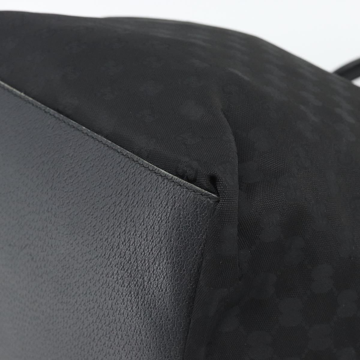 GUCCI GG Canvas Web Sherry Line Tote Bag Nylon Black 131231 Auth 193124A