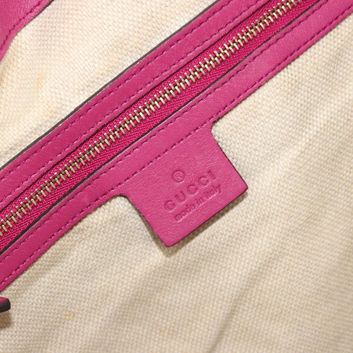 GUCCI Soho Hand Bag Patent leather Red Gold 282309 Auth 193134