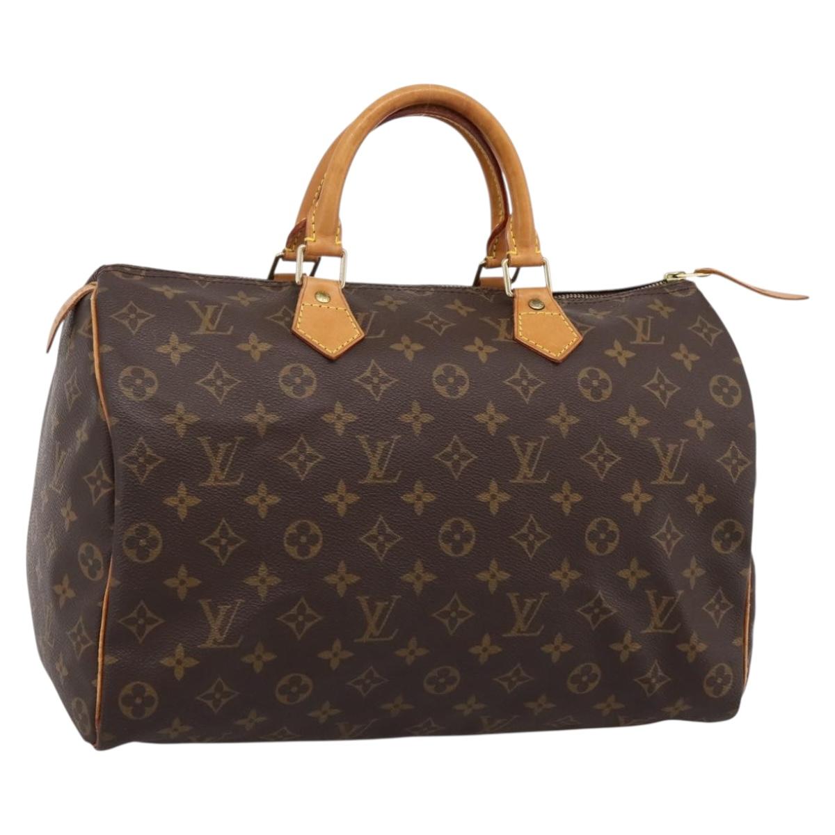 LOUIS VUITTON Monogram Speedy 35 Hand Bag M41524 LV Auth 193145V