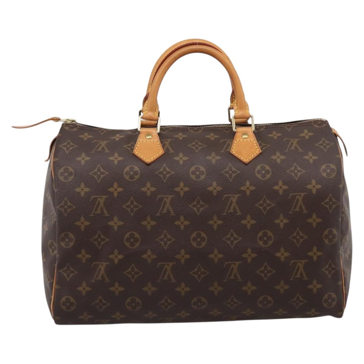 LOUIS VUITTON Monogram Speedy 35 Hand Bag M41524 LV Auth 193145V
