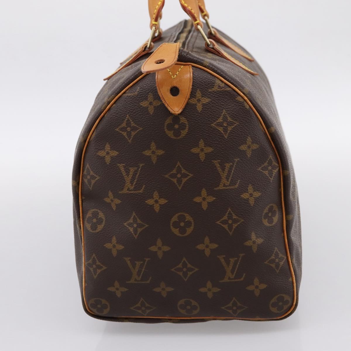 LOUIS VUITTON Monogram Speedy 35 Hand Bag M41524 LV Auth 193145V